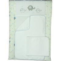 Cповивальний матрац для новонароджених 70х50 см Baby Veres Elephant blue